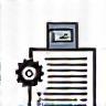 Strategy icon - gear and document